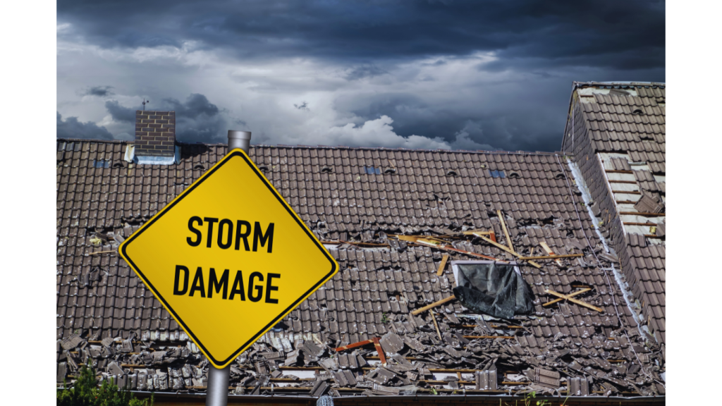 storm damaged roof