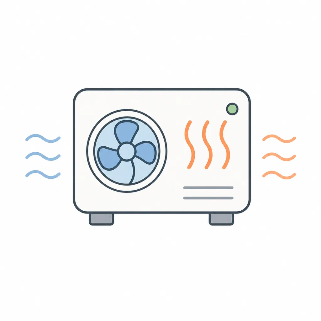 냉난방 장비 아이콘, 미국 주택 HVAC 서비스