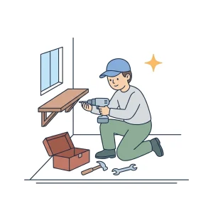 한인 핸디맨 업체, 수리 작업 일러스트
